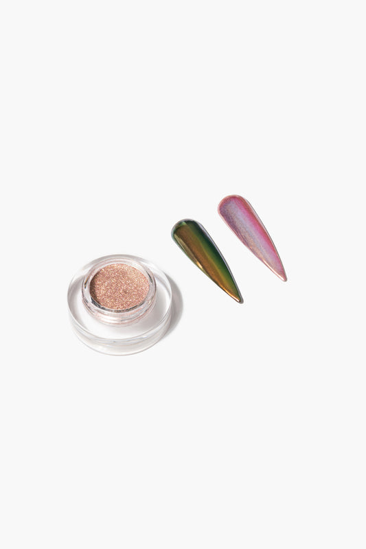 MPF Nail Chrome Powders, Mystic Topaz